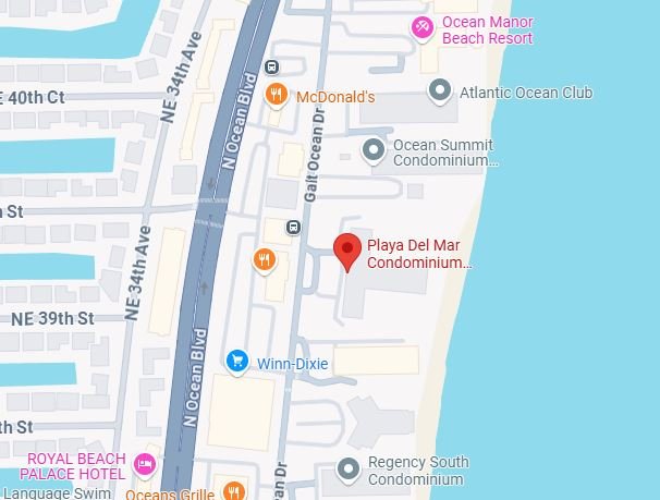 Playa Del Mar,3900 Galt Ocean Drive